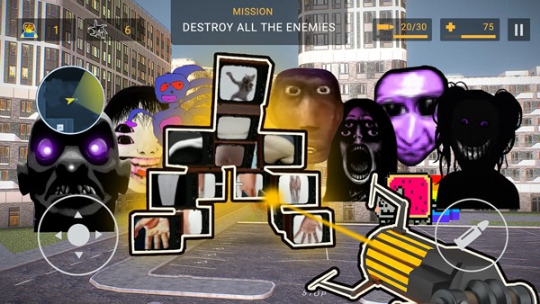 Nextbots沙盒射击截图