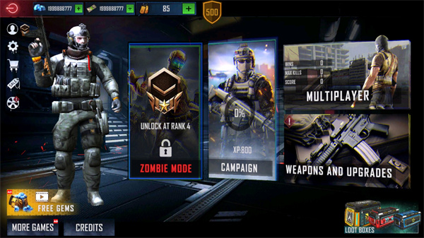 战斗行动无限金币无限武器版