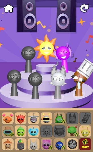 节奏盒子Sprunki恐怖3D自制版截图